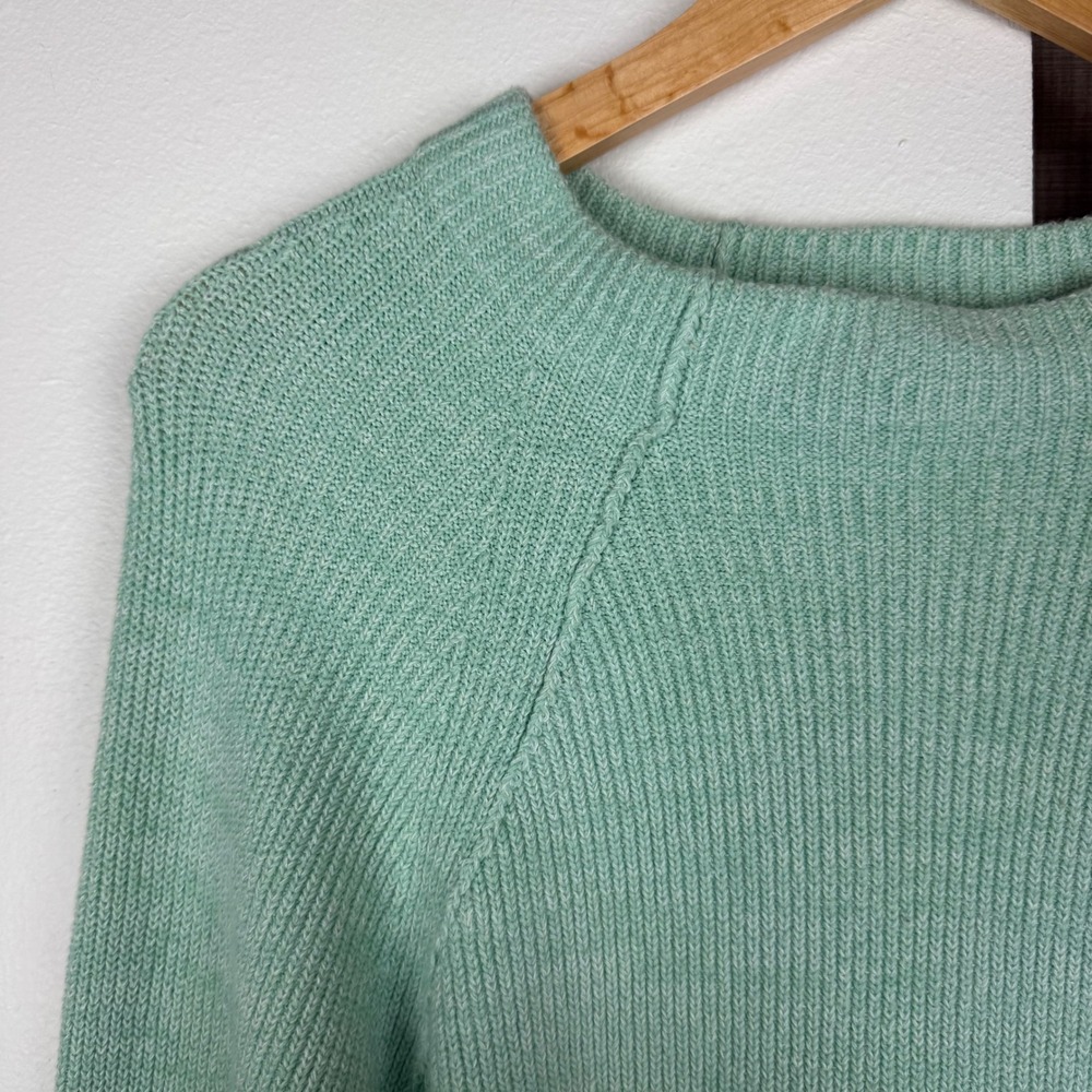 Free People Mint Too Good‎ Mock Neck Pullover Sweater Opaline - Picture 6 of 14